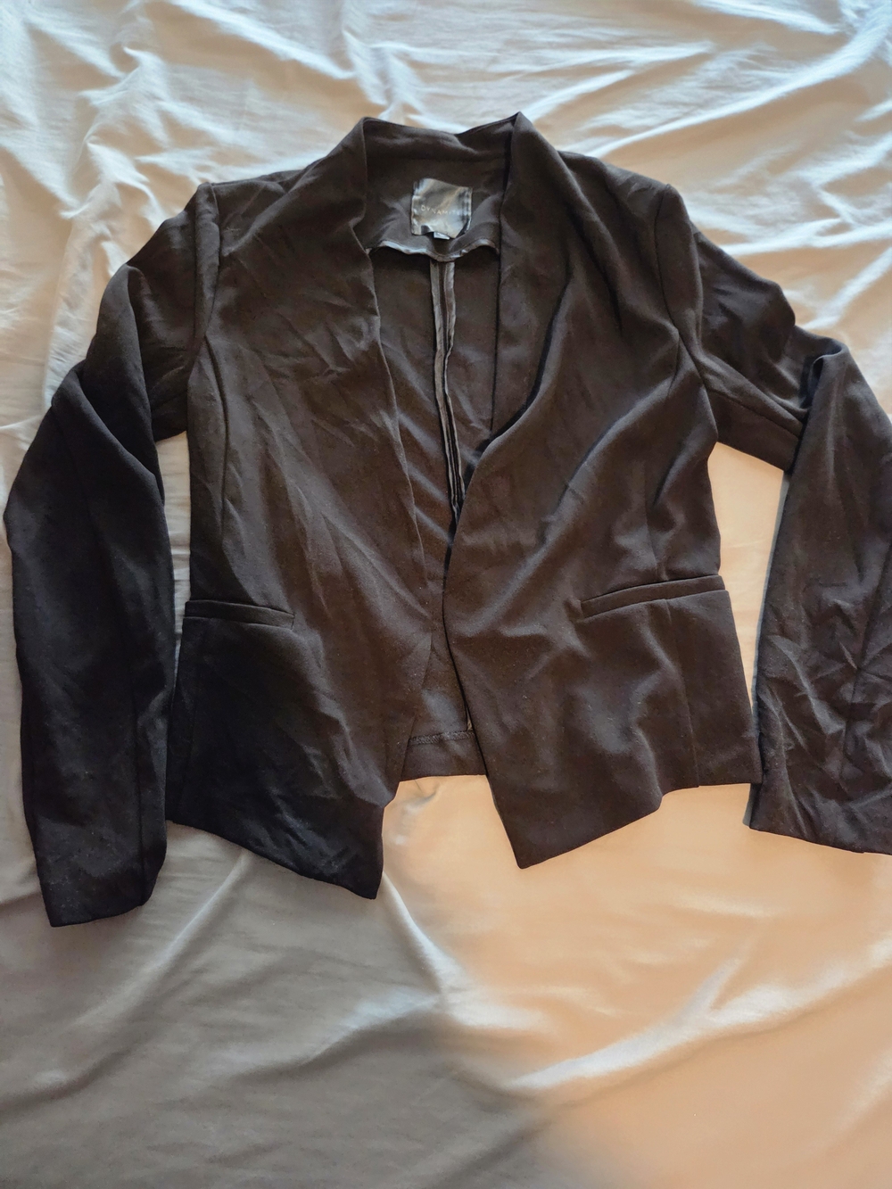 Dynamite Black Open-Front Women's Blazer